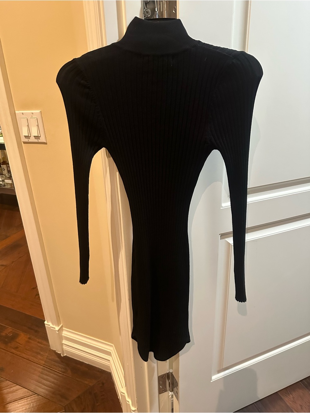 NWOT! Naked wardrobe black ribbed turtleneck dress size small
